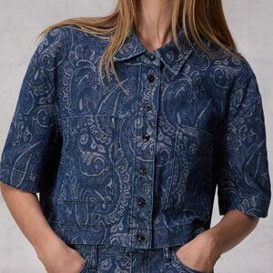 rag & bone Lenna Denim Paisley Shirt